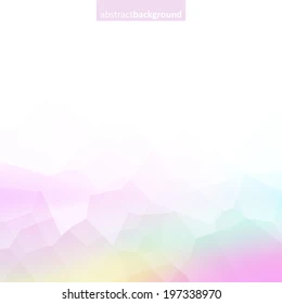 Colorful abstract crystal background. Ice or jewel structure. Light pastel colors.