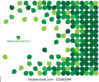 Green leaves abstract background